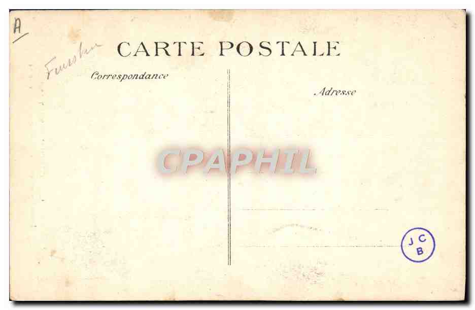 CPA Folklore Costumes bretons Jeune femme de Plougastel et son nouveau ne  — Verso
