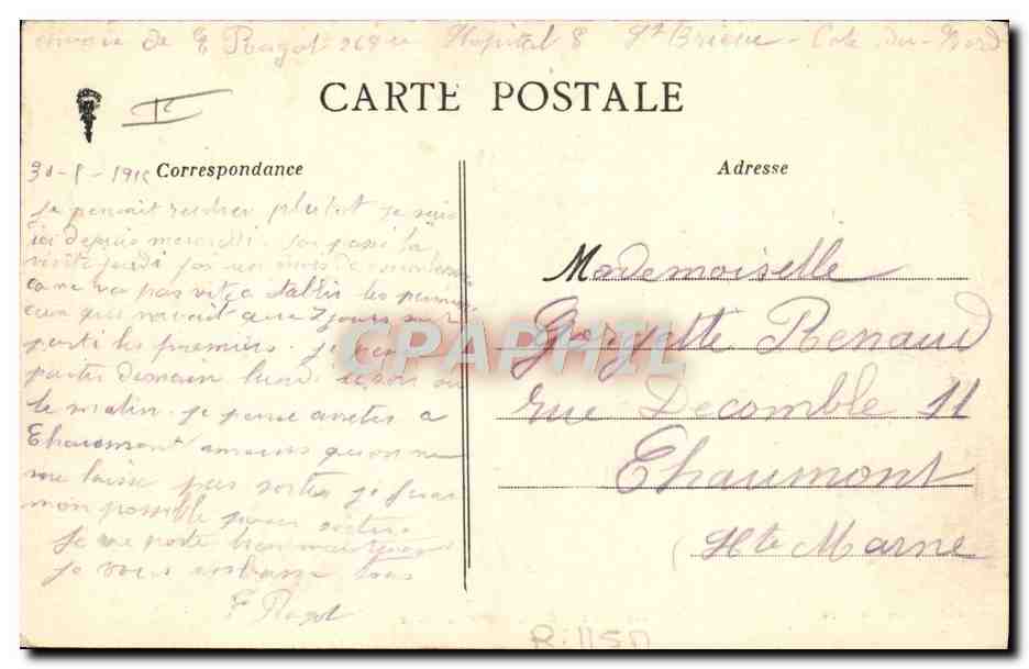 CPA Folklore Noce bretonne La ridee Mariage  — Rückseite