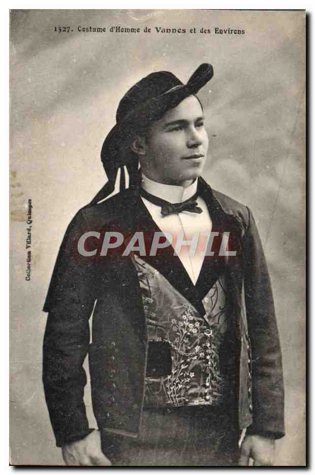 CPA Folklore Costume d'homme de Vannes et des environs 
