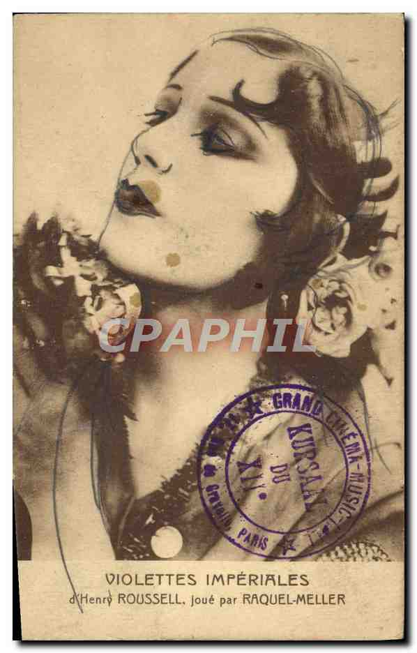 CPM Cinema Violettes imperiales d'Henry Roussell joue par Raquel-Meller 