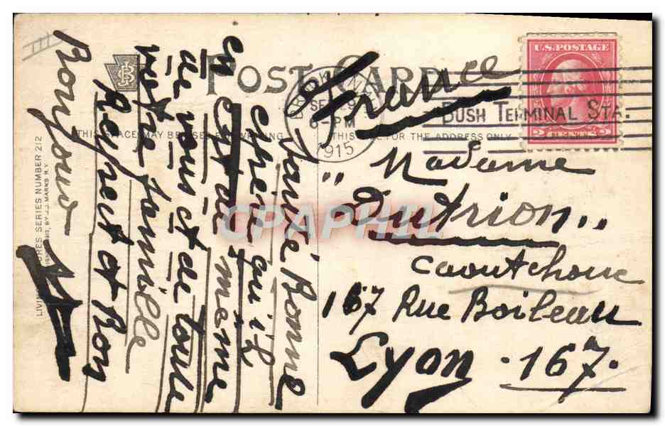 CPA Far West Cow Boy I am waiting for your answer  — Rückseite