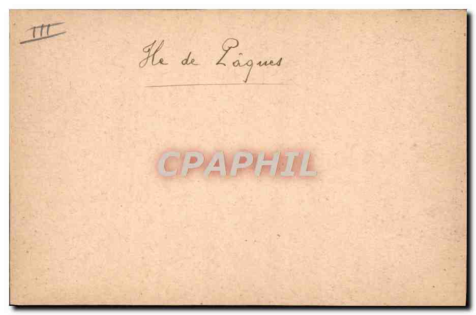 CPA Ile de Paques Indien — Verso