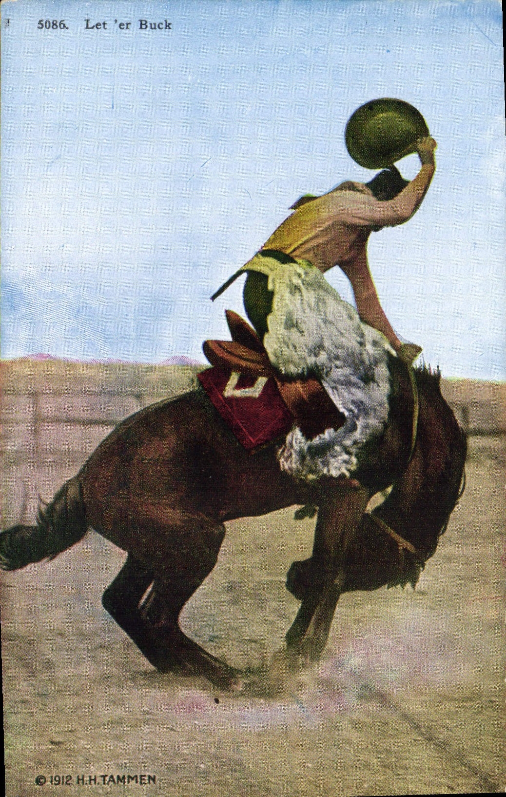 CPA Far West Cow Boy Rodeo Let er Buck
