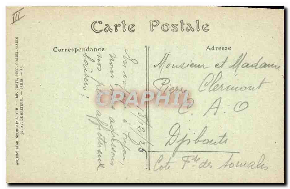 CPA Tabac Lyon Le pont Gallieni et la Manufacture des Tabacs Chocolat Moreuil Tramway — Verso