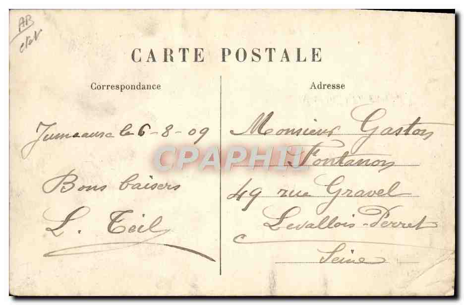 CPA Tabac Jumeaux Usine Pradon Fabrication de papier a cigarettes — Rückseite