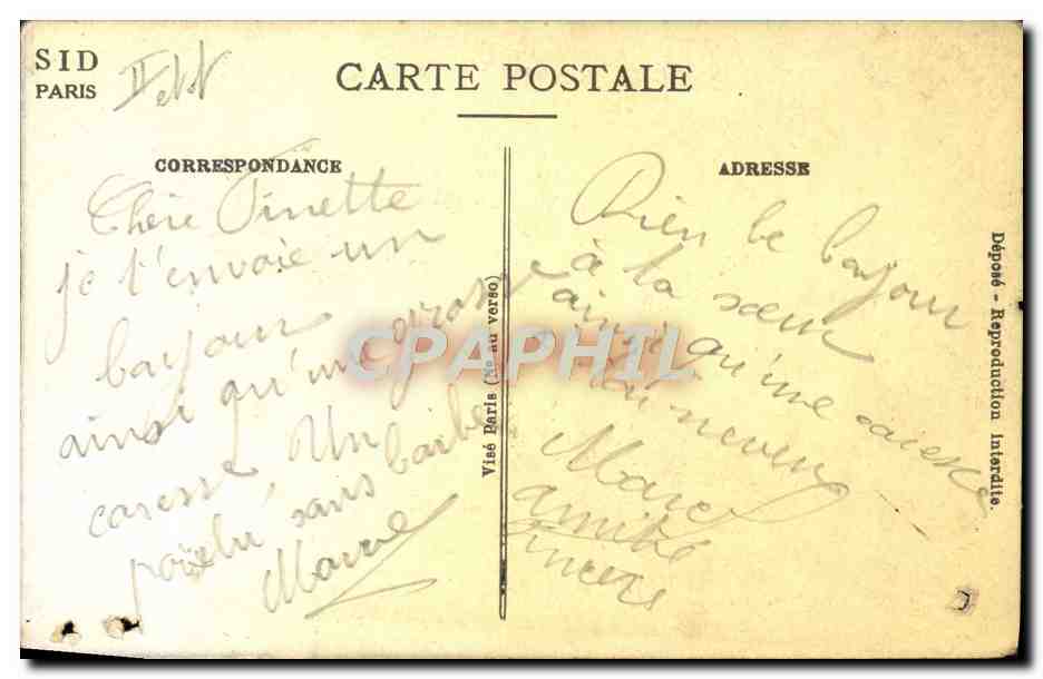 CPA Tabac Poilu Militaria  — Rückseite