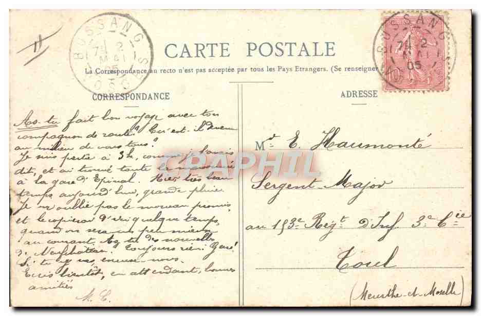 CPA Tabac Enfants oeuf Paques — Verso