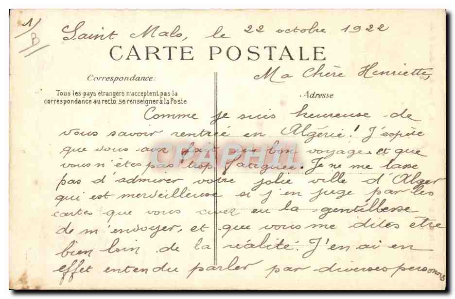 CPA Tabac Type de vieillard breton Folklore  — Rückseite