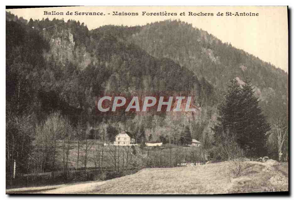 CPA Foret Ballon de Servance Maisons forestieres et rochers de St Antoine 