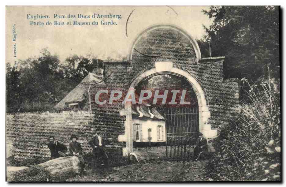 Enghien - Parc des Ducs d'Arenberg - Porte de Bois et Maison du Garde