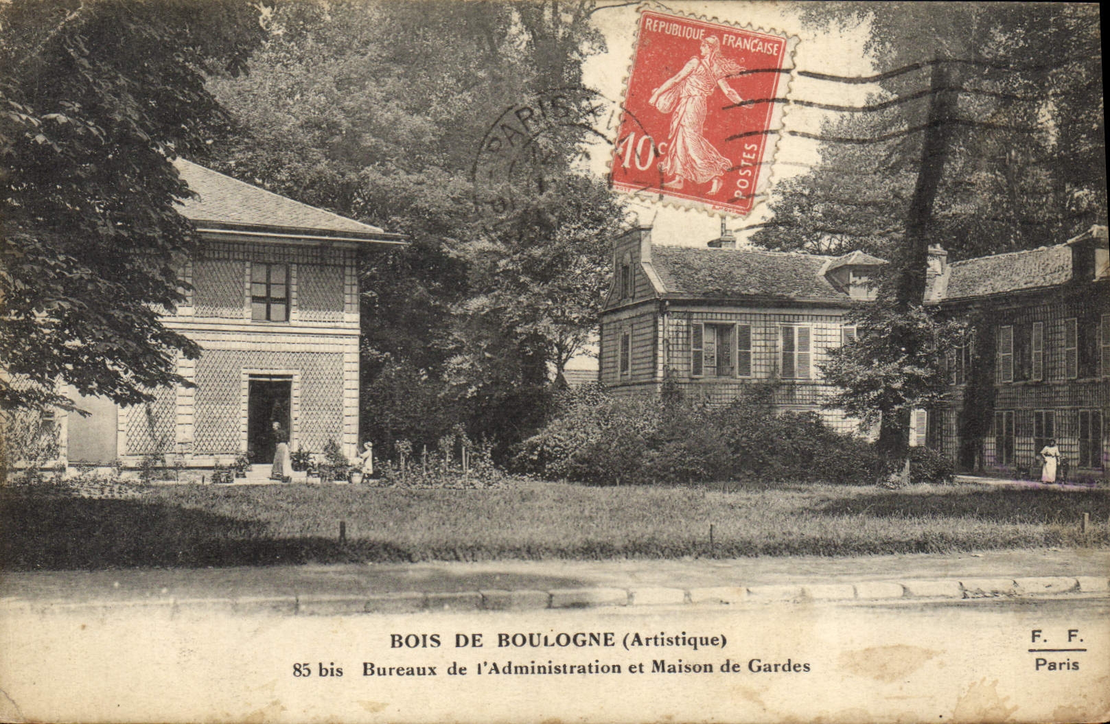 CPA Foret Paris Bois de Boulogne Bureaux de l'administration et maison des gardes 