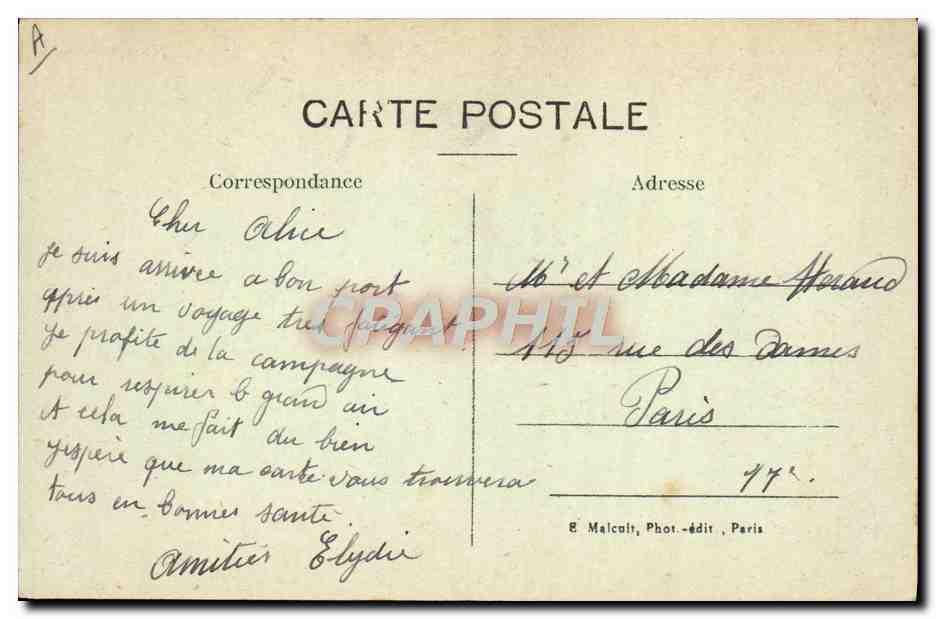 CPA Foret Bois de Meudon Clamart La maison forestiere  — Rückseite