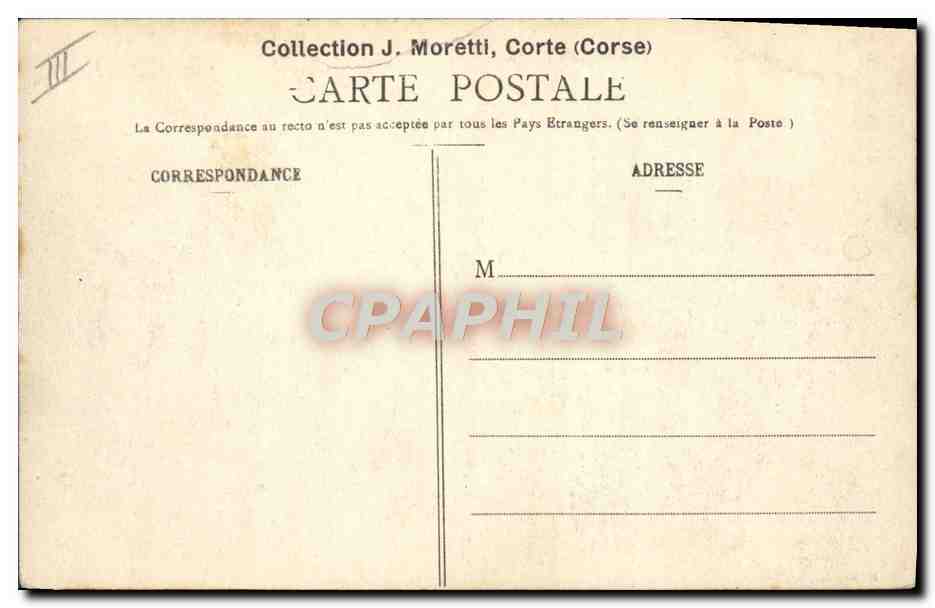CPA Foret Foret d'Aitoue Les maisons forestieres Corse Corsica — Verso