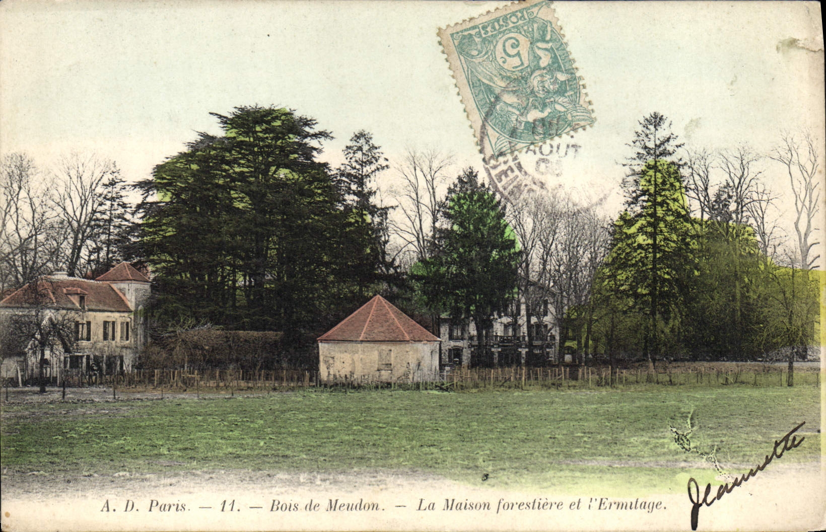 CPA Foret Paris Bois de Meudon La maison forestiere et l'ermitage