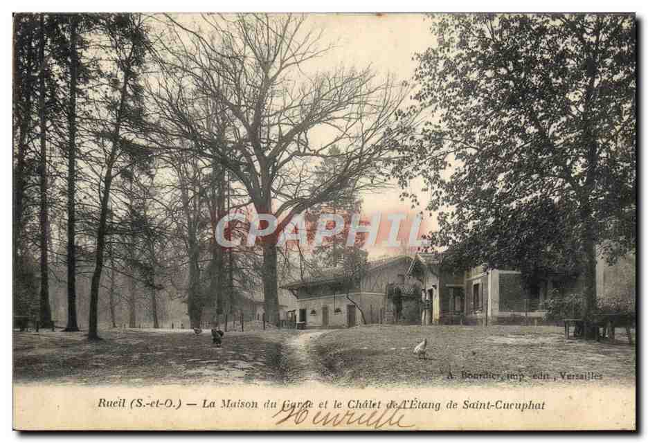 Rueil (S.-et-O.) — La Maison du Gare et le Chalet de l'Étang de Saint-Cucuphat — A. Bourdier, imp. édit., Versailles