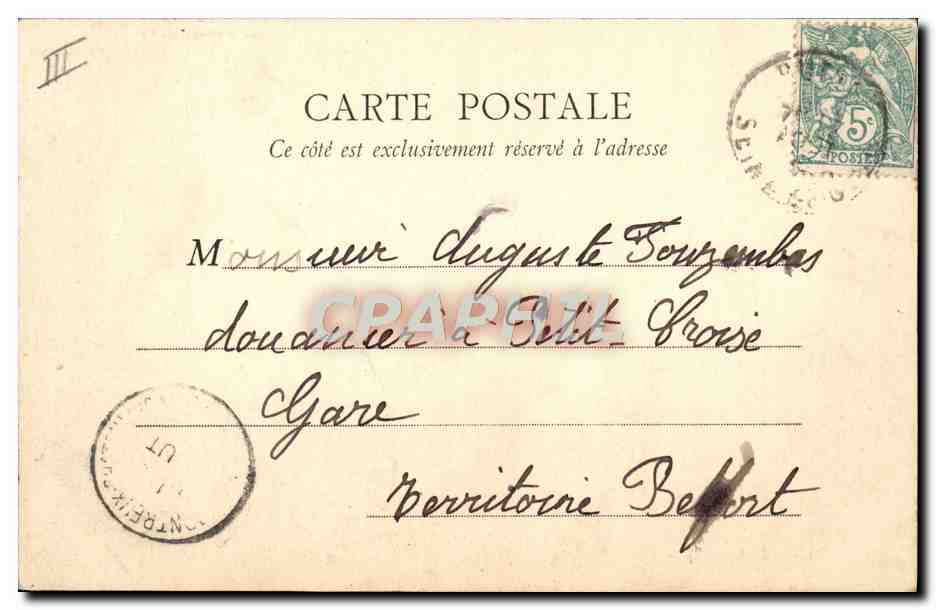 Rueil (S.-et-O.) — La Maison du Gare et le Chalet de l'Étang de Saint-Cucuphat — A. Bourdier, imp. édit., Versailles — Verso