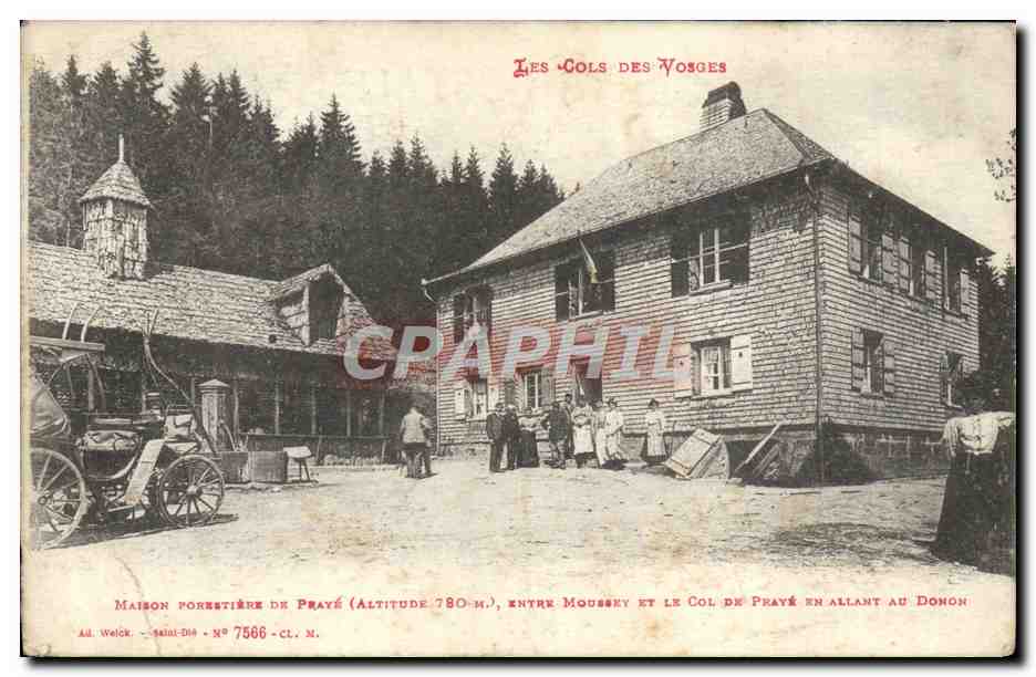 CPA Foret Cols des Vosges Maison forestiere de Praye entre Moussey et le col de Praye en allant au Donon 