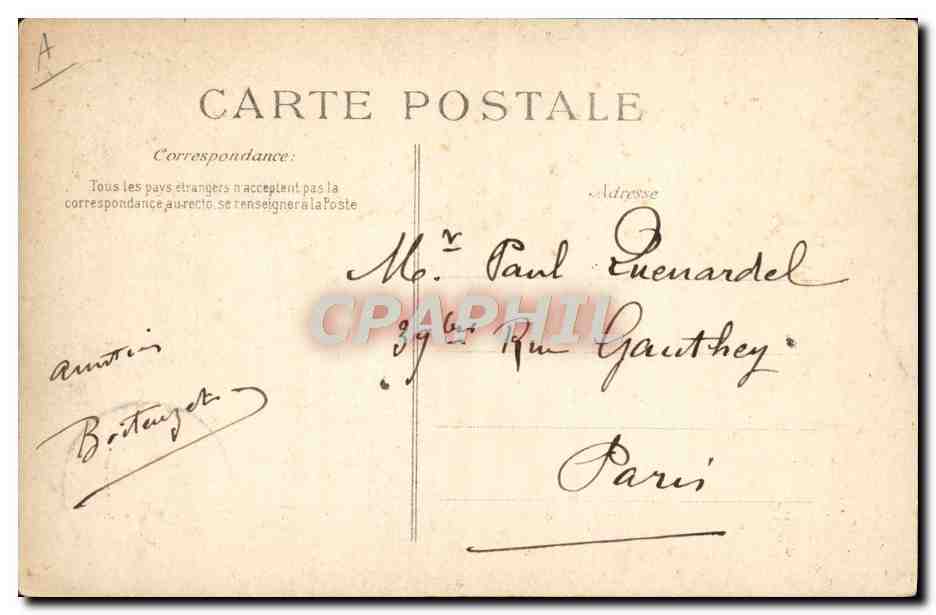 Le Havre — 'La France' à son arrivée dans le port — Éditeur E.B.D. — Verso