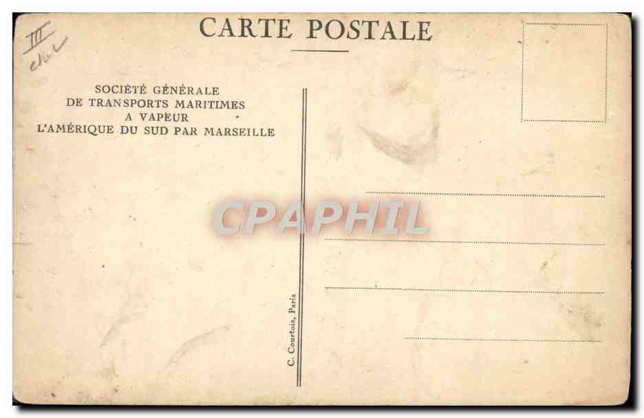 CPA Bateau Paquebot SGTM Florida Cabine de luxe a 2 places — Verso