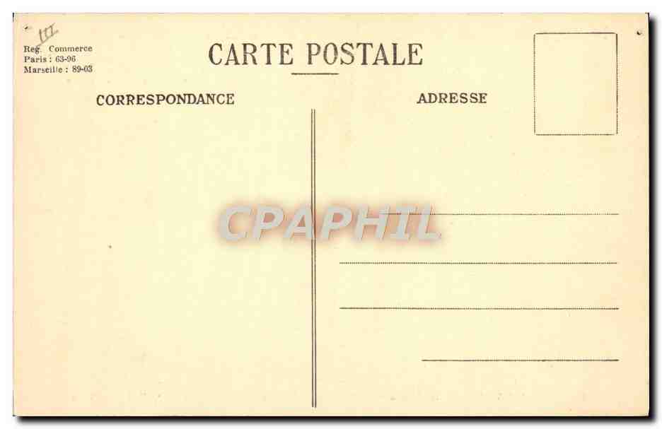 CPA Bateau Paquebot SGTM Florida ligne rapide Marseille Bresil Plata  — Verso