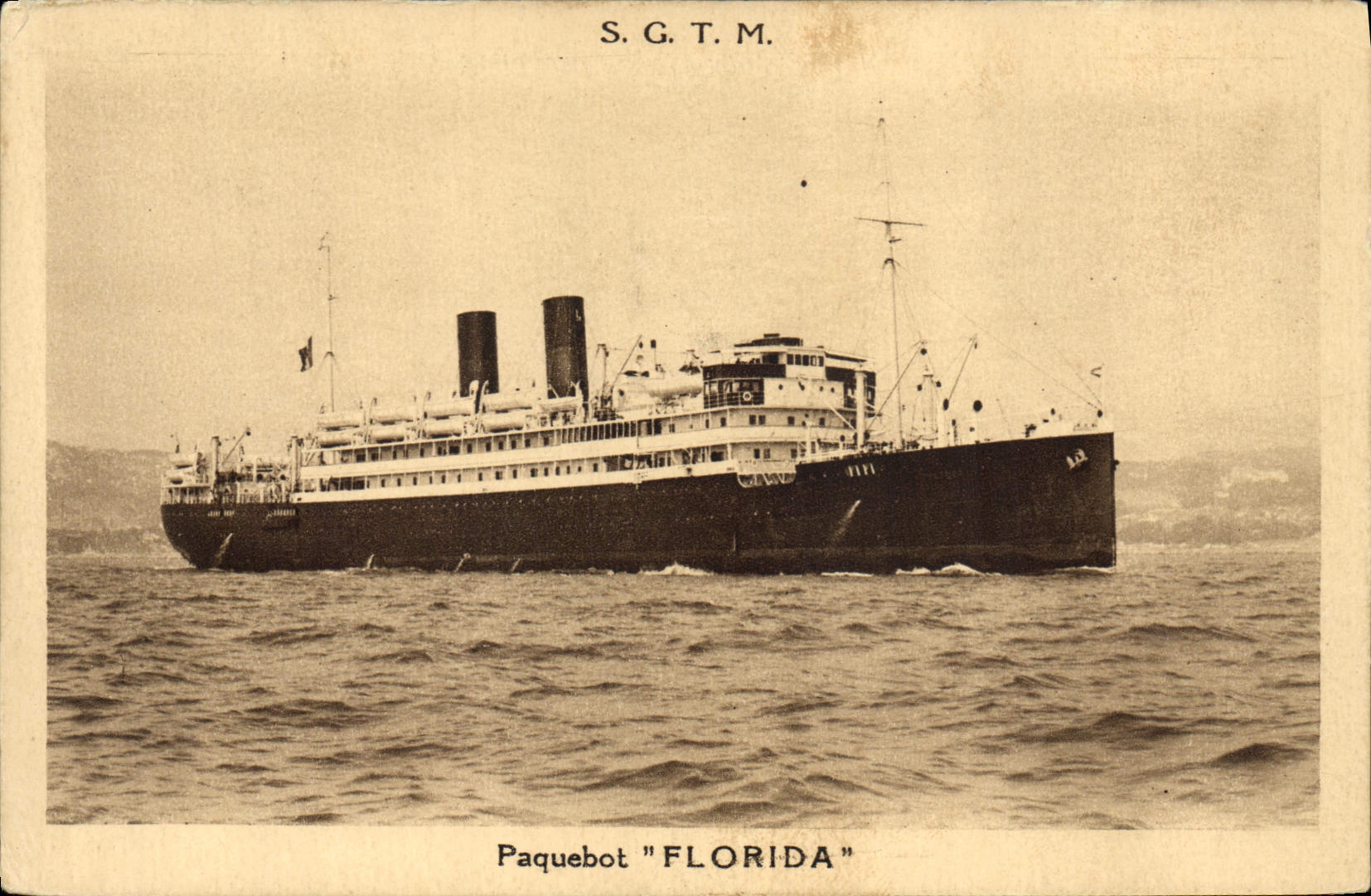CPA Bateau Paquebot Florida SGTM