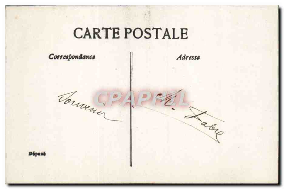 CPA Fantaisie Femme Les noces de Jeannette Homme — Verso