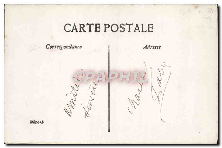 CPA Fantaisie Femme Les noces de Jeannette — Verso