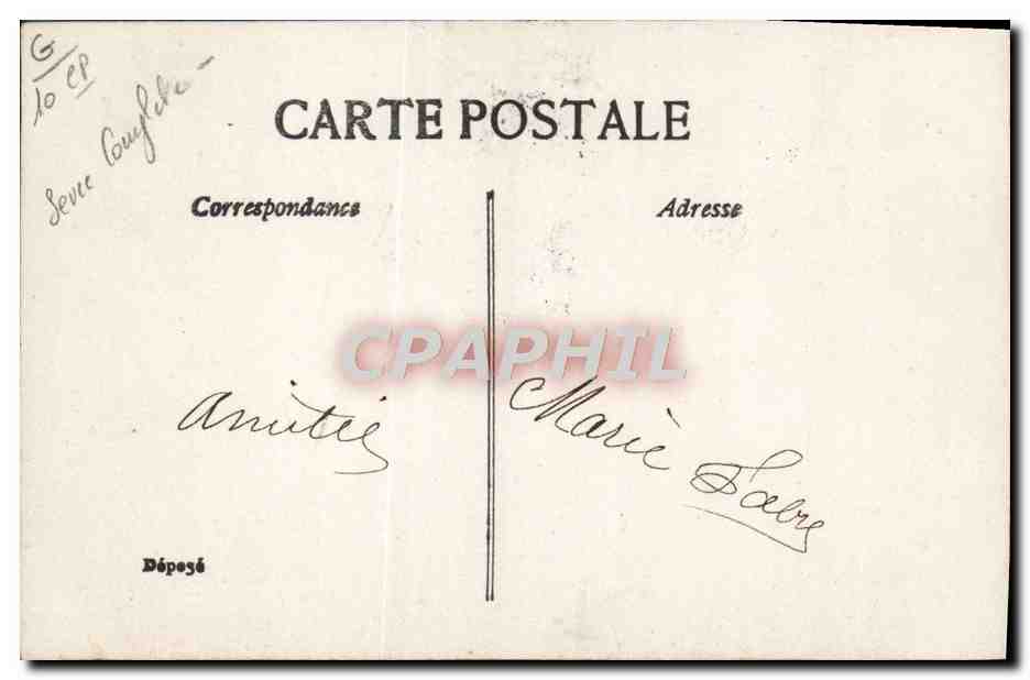 CPA Fantaisie Femme Les noces de Jeannette — Rückseite