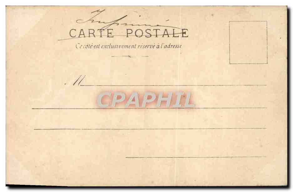 On ne passe pas — scène de forêt — Kunzli Frères, Paris, n° S4 335 — Verso