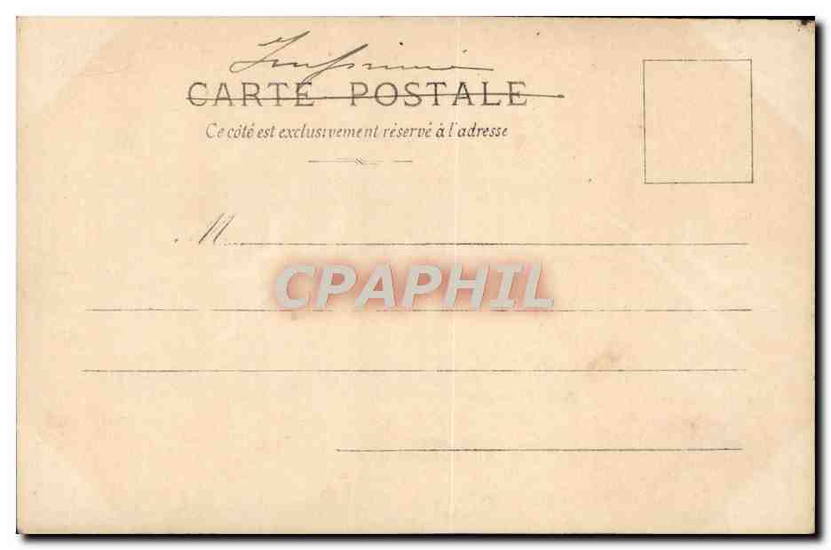 Femme en forêt — scène avec fusil — Kunzli Frères, Paris — Verso