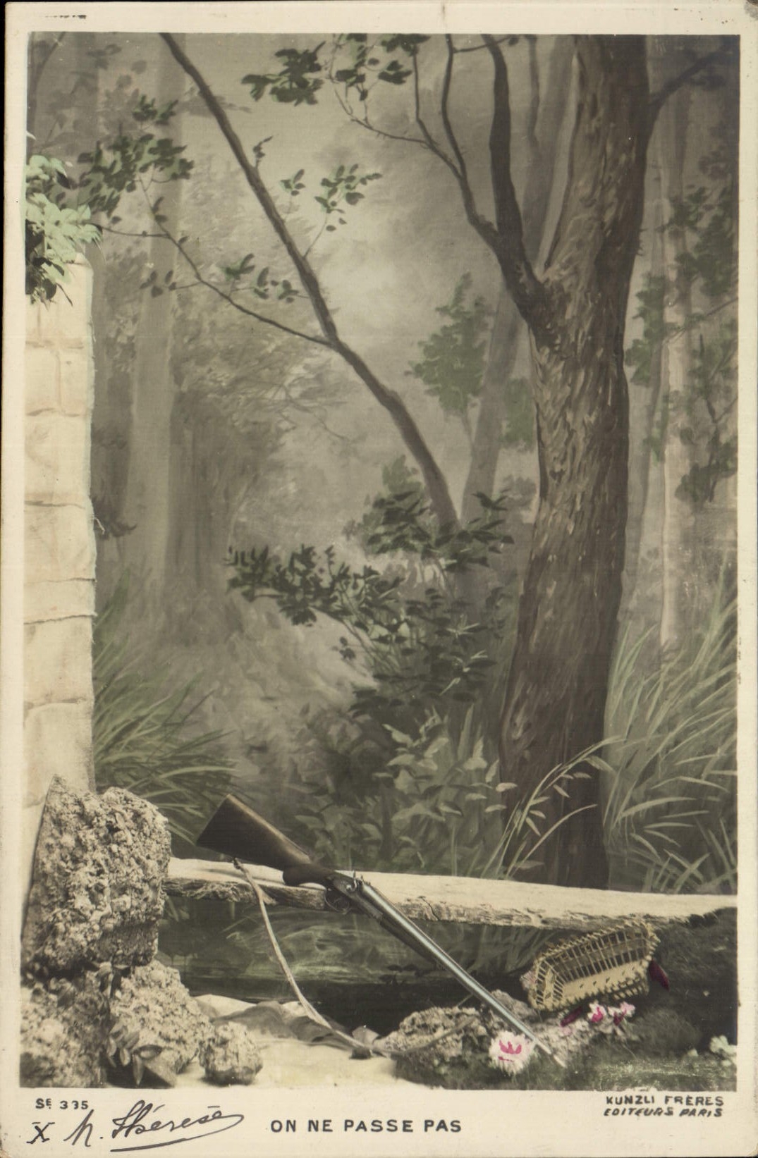 Forêt — scène de défense — Kunzli Frères, Paris, n° 335