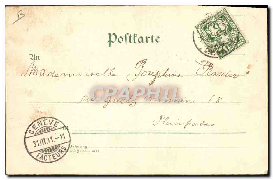 CPA Fantaisie Enfants — Rückseite