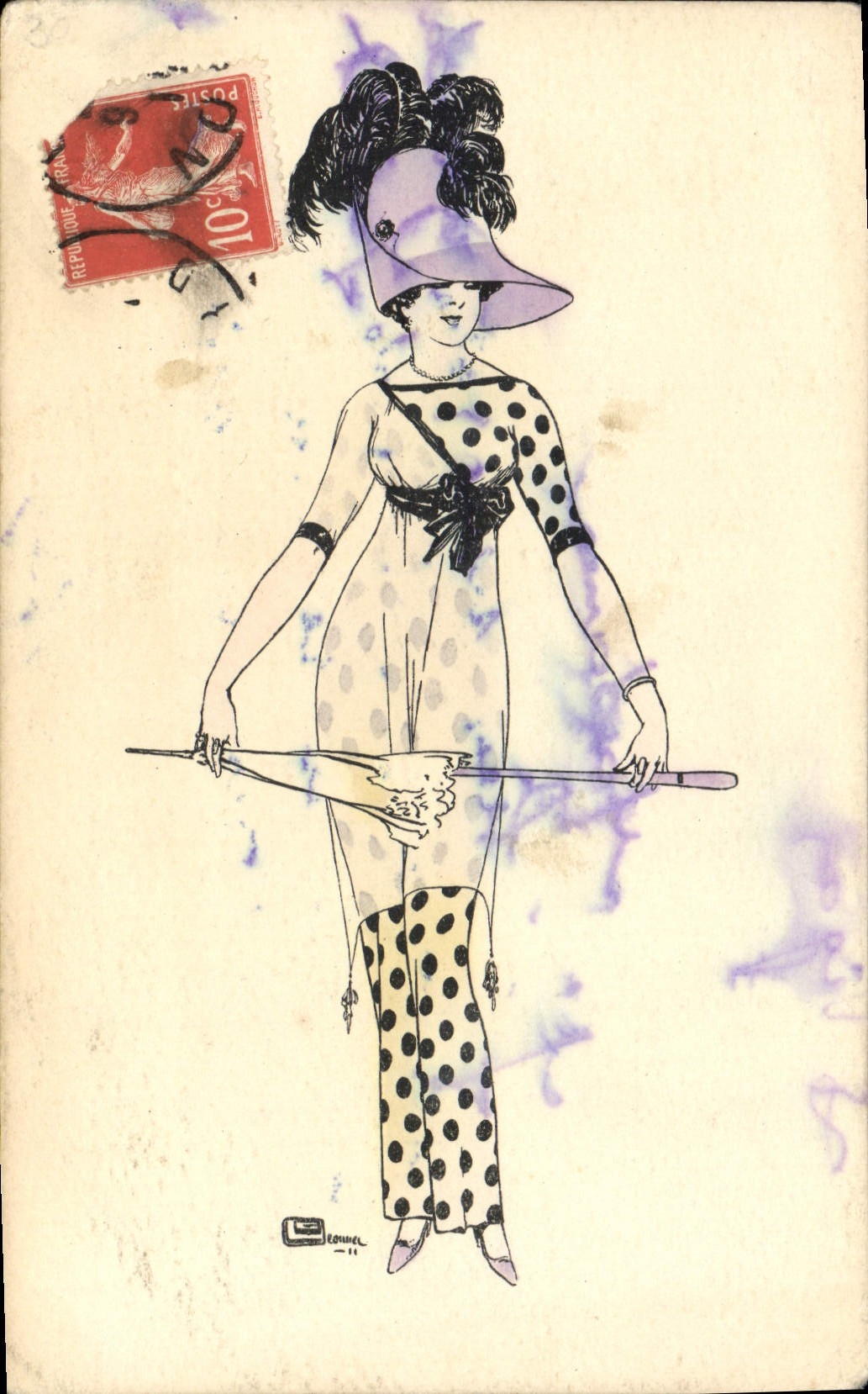 CPA Fantaisie Illustrateur Femme Leonnec