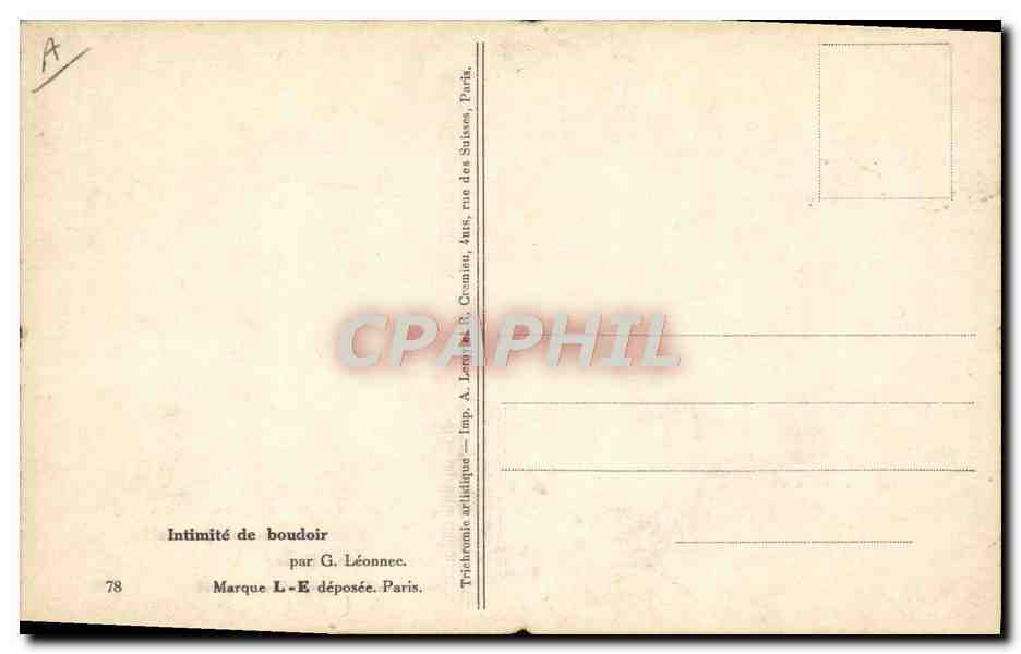 CPA Fantaisie Illustrateur Leonnec Femme — Rückseite