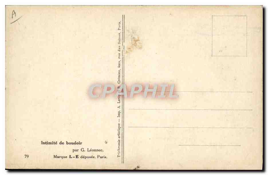 CPA Fantaisie Illustrateur Leonnec Femme — Rückseite