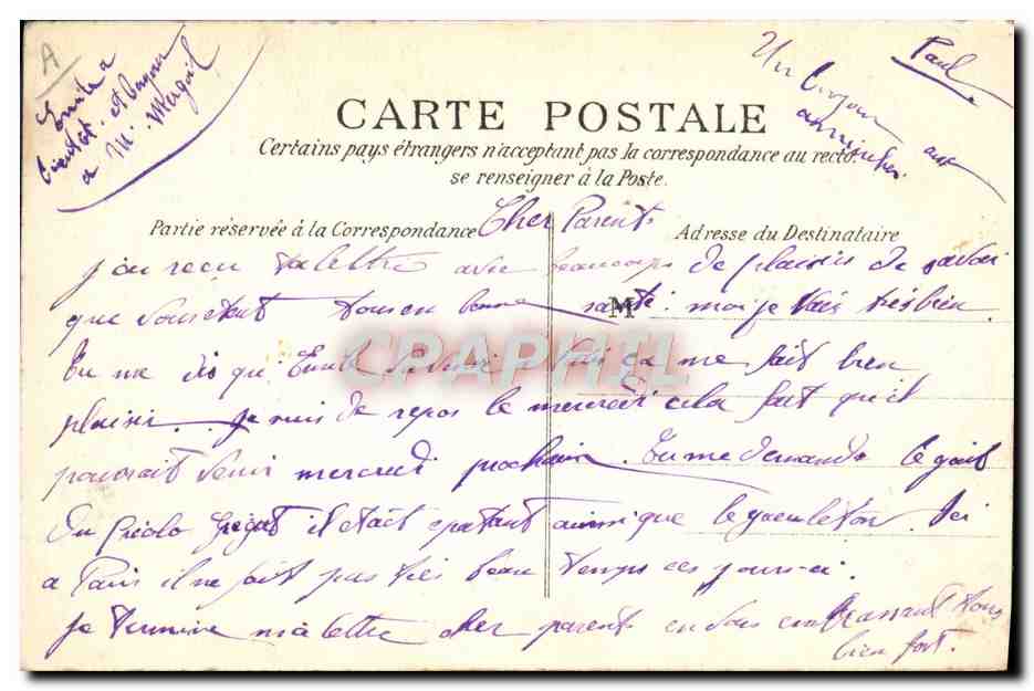 CPA Fantaisie Illustrateur Lafon Femme La jupe culotte A l'Amazone — Rückseite