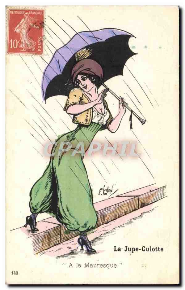 CPA Fantaisie Illustrateur Lafon Femme La jupe culotte A la Mauresque