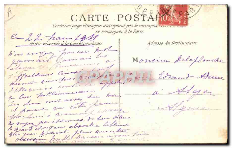 CPA Fantaisie Illustrateur Lafon Femme La jupe culotte A la Tabarin  — Rückseite
