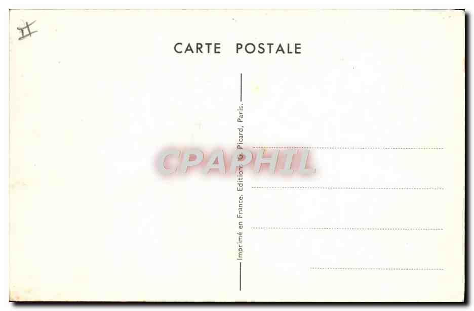 Scène humoristique en chambre d'hôpital — Jeancheval, éditeur Picard, Paris — Verso
