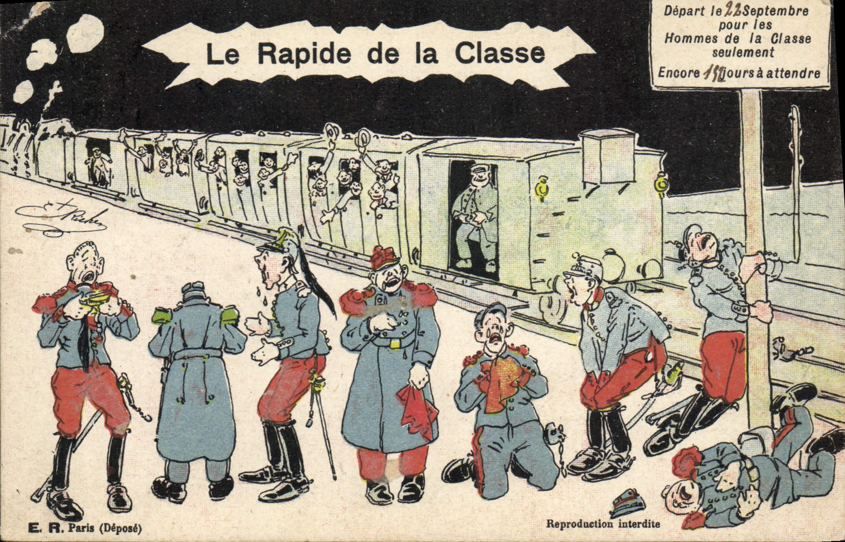 Départ pour la Classe — Le Rapide de la Classe — E.R. Paris (Déposé)