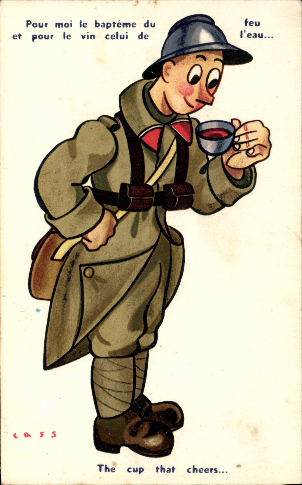 CPA Fantaisie Militaria Illustrateur Cass 