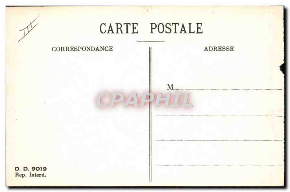 CPA Fantaisie Militaria Ronde de nuit ou noctambules — Verso