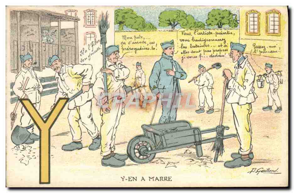 Soldaten auf einer Baustelle — Y-EN A MARRE — F. Gaillard