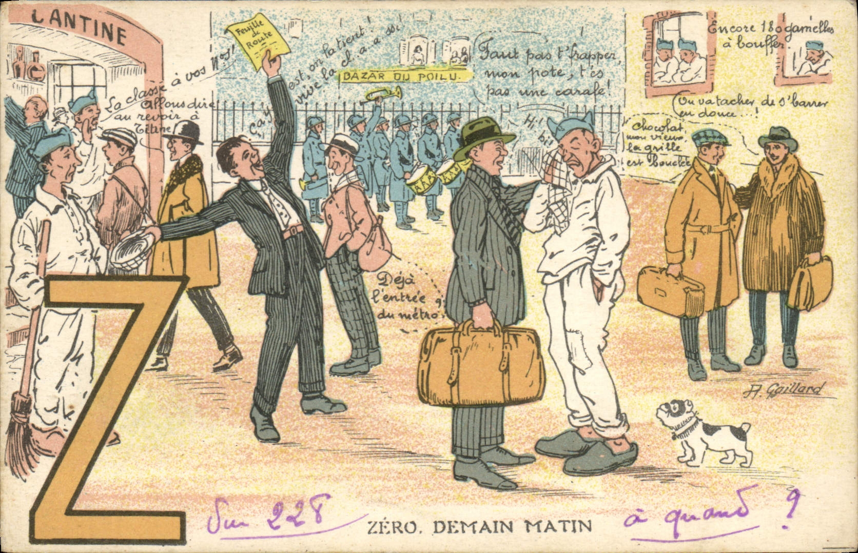 Zéro, demain matin — Z — éditeur H. Gaillard, n° 228