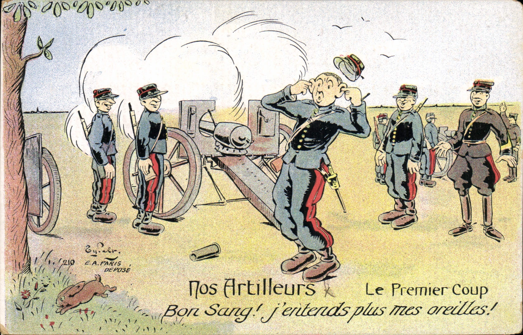 Nos Artilleurs — Le Premier Coup — E.A. PARIS DEPOSÉ