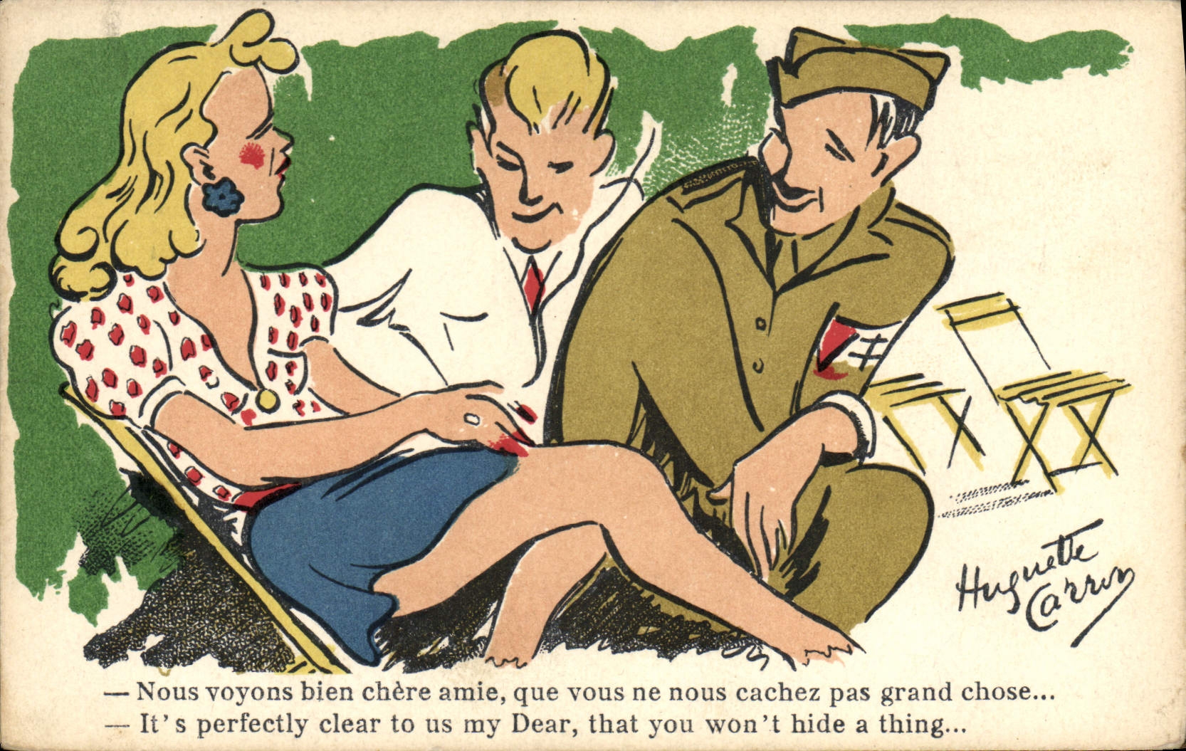 CPA Fantaisie Militaria 