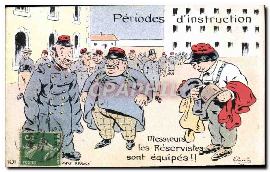 Réservistes équipés — Périodes d'instruction — Paris, éditeur Charles