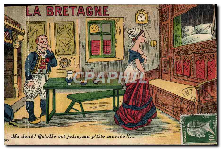 CPA Bretagne Ma doue Folklore
