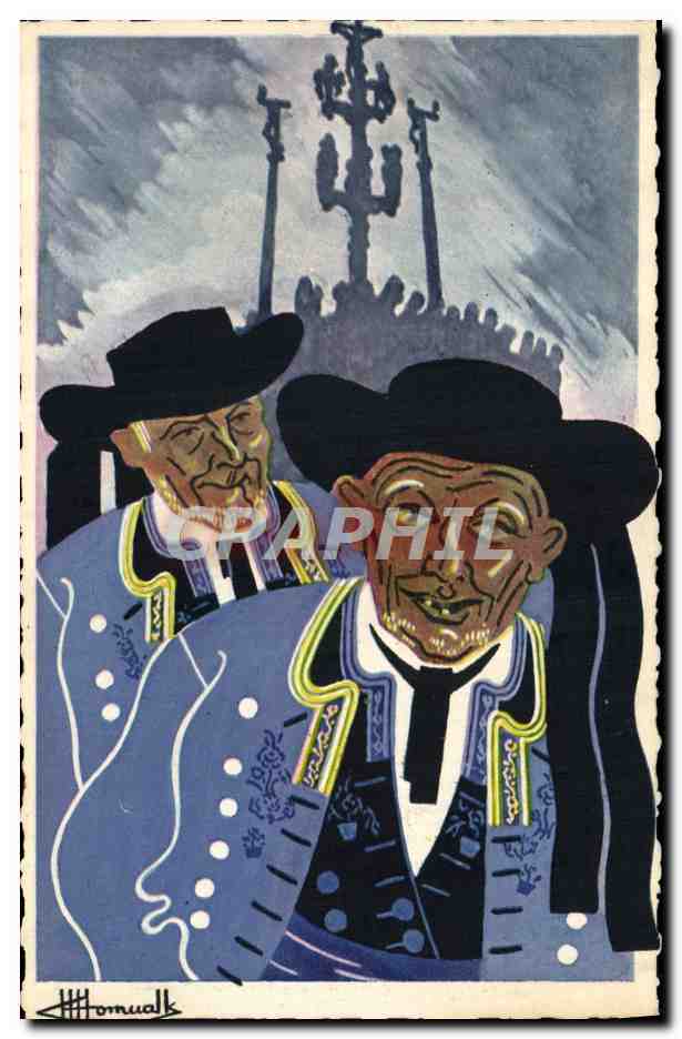 CPA Charles Homualk Plougastel Folklore