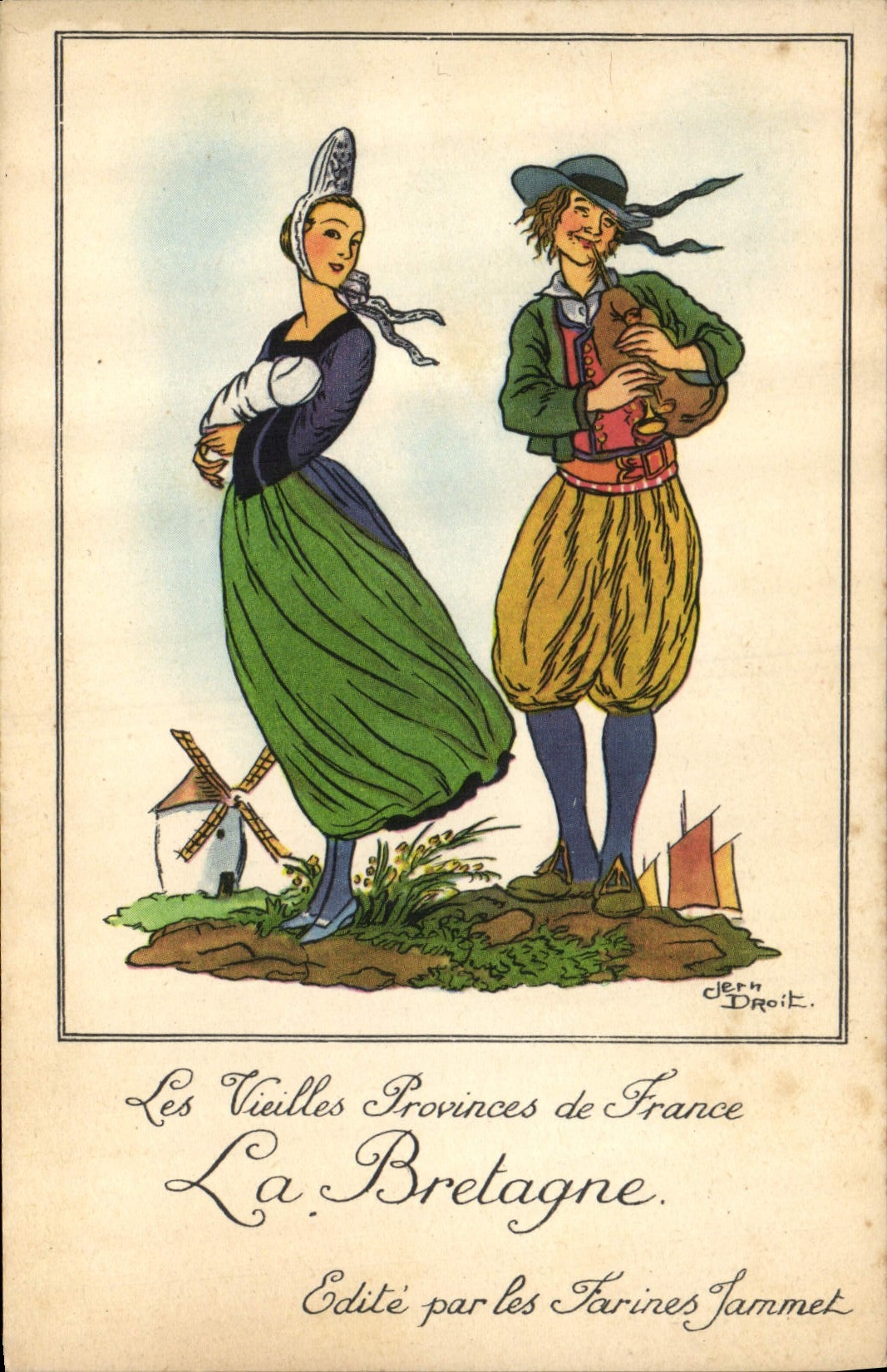 CPA Bretagne Farines Jammet 